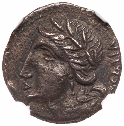 Social War. Coinage of the Marsic Confederation. Silver Denarius (3.73 g), 90-88 BC - Image 2 of 3