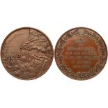 Medal. Bronze. 42 mm. By BlachÃ¨re. Siege of Sebastopol, 1854-1855.