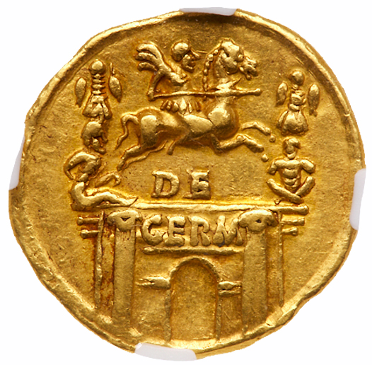 Nero Claudius Drusus. Gold Aureus (7.82 g), died 9 BC - Image 3 of 3