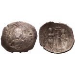 Alexius I Comnenus. Silver Aspron Trachy (3.78 g), 1081-1118. VF