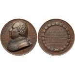 Medal. Bronze. 49.7 mm. By Andrieu. On the Departure of General Graf Mikhail