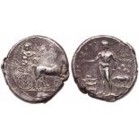 Sicily, Selinos. Silver Tetradrachm (17.34 g), ca. 455-409 BC. VF