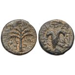 Judaea, Bar Kokhba Revolt. Ã† Small Bronze (5.90 g), 132-135 CE. VF