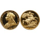 Great Britain. Victoria (1837-1901), Gold Two Pounds, 1893