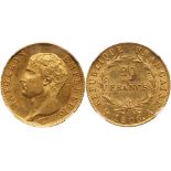 France. Napoleon Bonaparte, First Empire (1804-1814). gold 20 Francs, 1806-A (Paris)