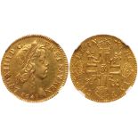 France. Louis XIV (1643-1715). Gold Louis d'or a la meche longue, 1648-& (Aix)