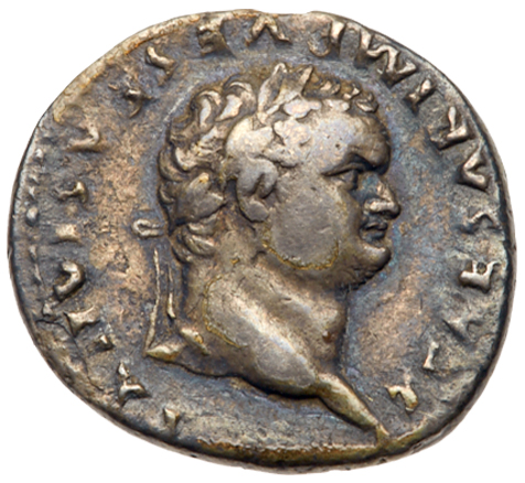 Titus. Silver Denarius (3.27 g), AD 79-81. VF - Image 2 of 3