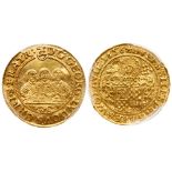 Georg, Ludwig and Christian (1639-1663). Gold Â½ Ducat, 1656 (1.71g)