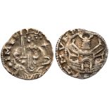 Frederick I (Barbarossa) as Holy Roman Emperor (1152-1190). Silver Denar, undated (1.7g)