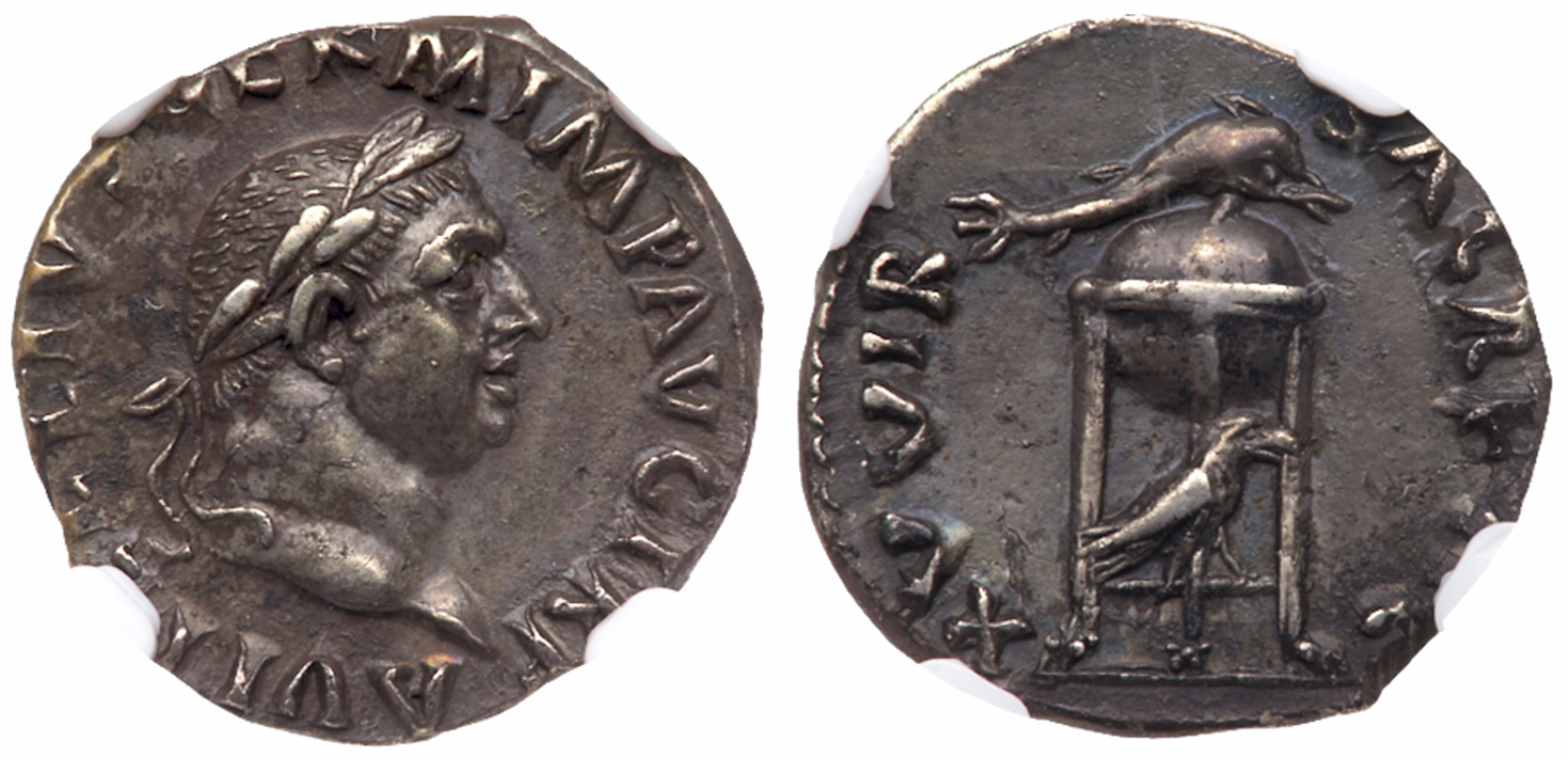 Vitellius. Silver Denarius (3.29 g), AD 69