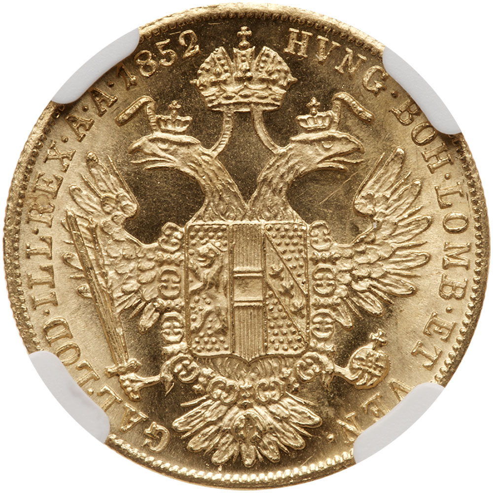 Austria. Ducat, 1852-A. NGC MS64 - Image 2 of 2