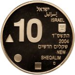 Israel. 10 New Sheqalim, 2004. PF