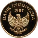 Indonesia. 200000 Rupiah, 1987. PCGS PF66