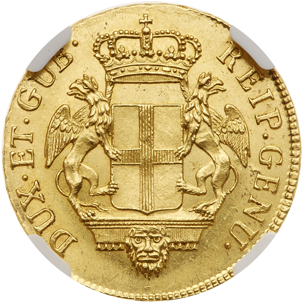 Italian States: Genoa. 24 Lire, 1793. NGC MS62 - Image 2 of 2