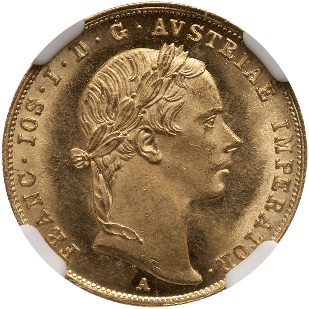 Austria. Ducat, 1852-A. NGC MS64