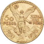 Mexico. 50 Pesos, 1923. PCGS AU