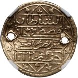 Algeria. Sultani, AH1222 (1807). NGC EF