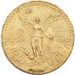 Mexico. 50 Pesos, 1921. PCGS MS63