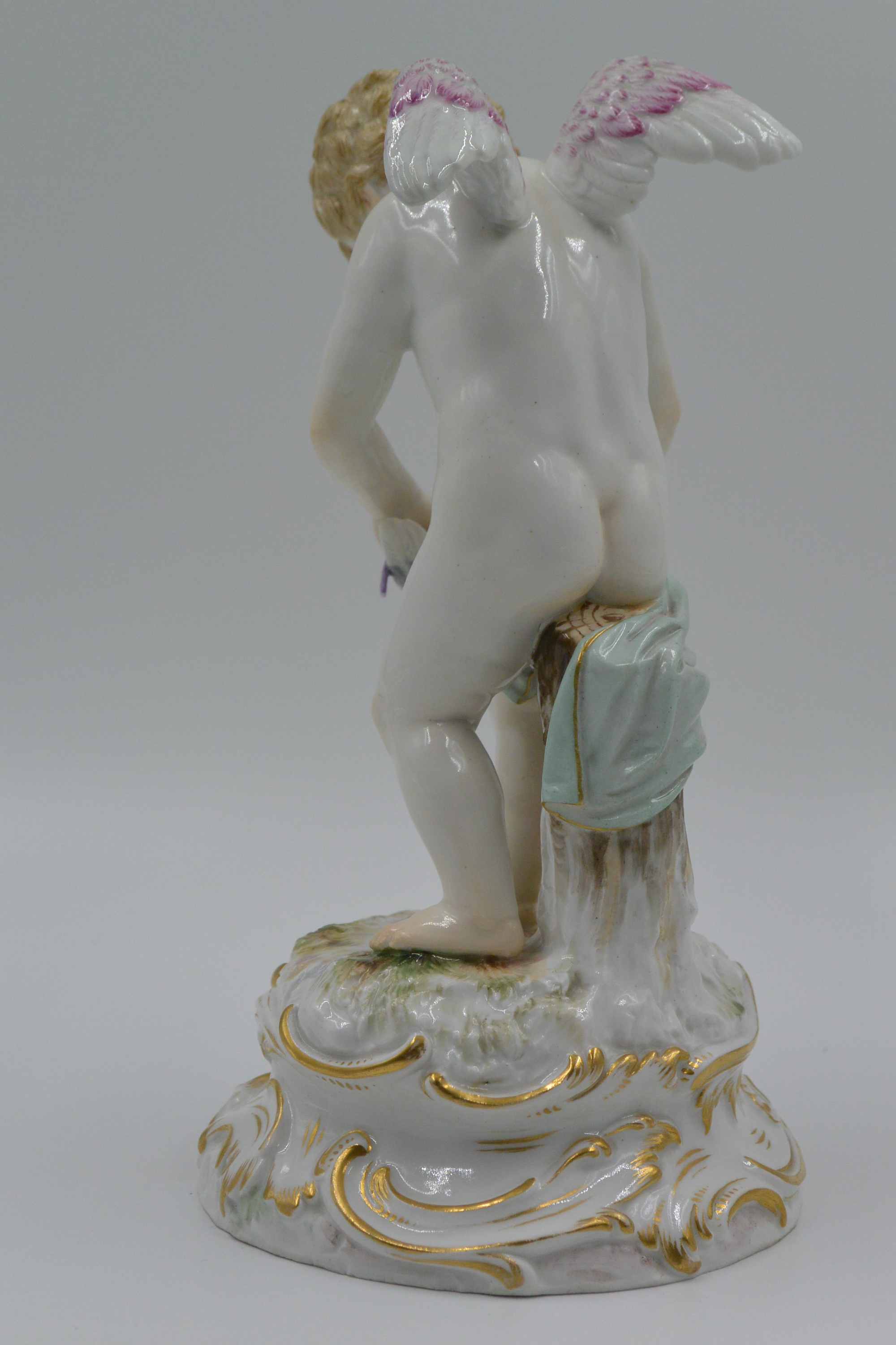 Meissen, Cupid Binding Winged Hearts, Model P139 - Image 4 of 9