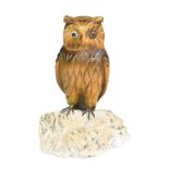 Carved Tiger's Eye 'Owl'