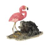 Carved Rhodochrosite 'Flamingo'