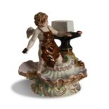 Meissen, Cupid Blacksmith Matchbox Holder, O143