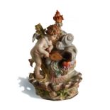 Meissen, Cupid With Bellows Match Holder, O164