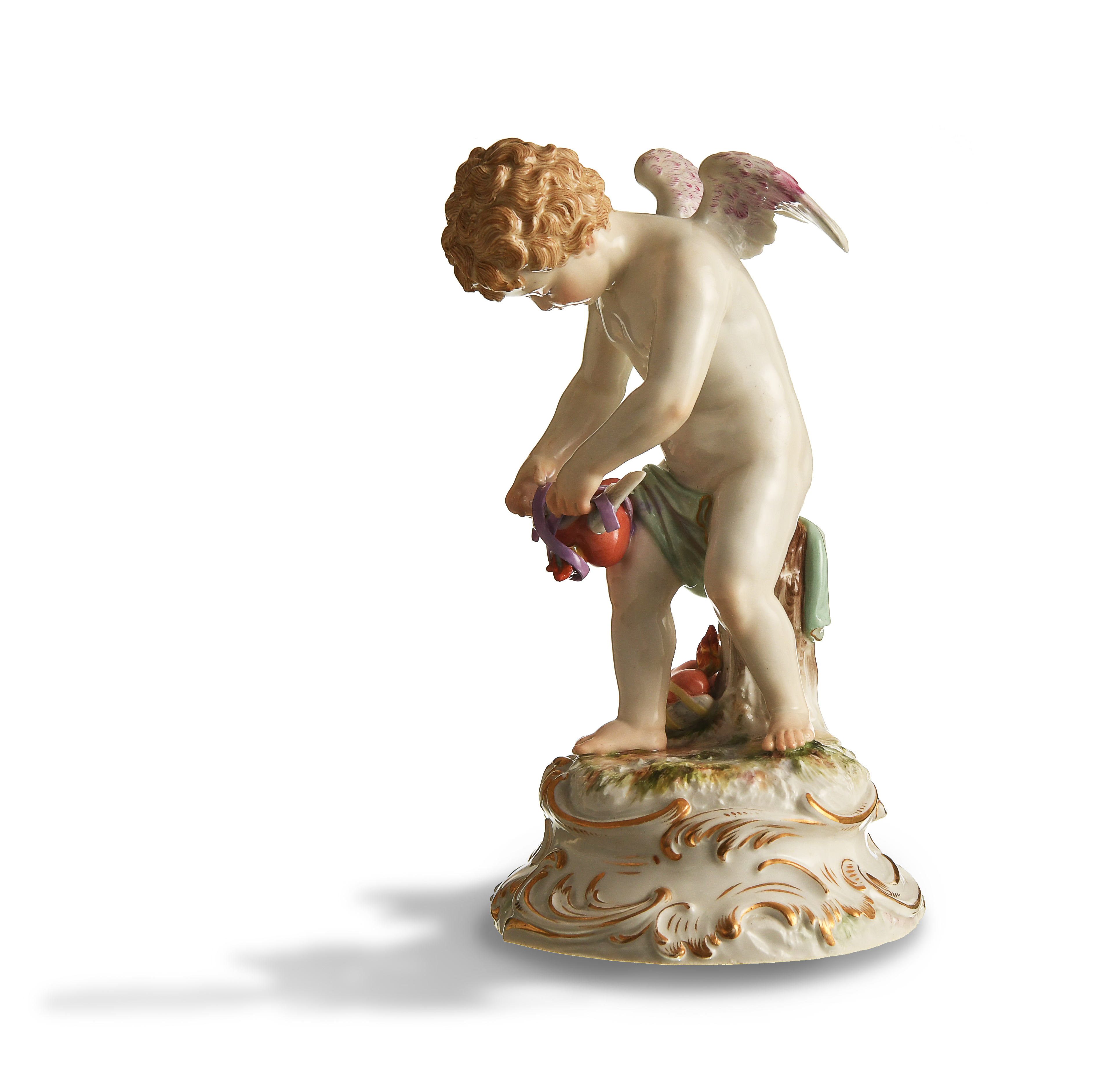 Meissen, Cupid Binding Winged Hearts, Model P139