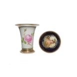 Meissen, Marcolini Dish and Rose Vase