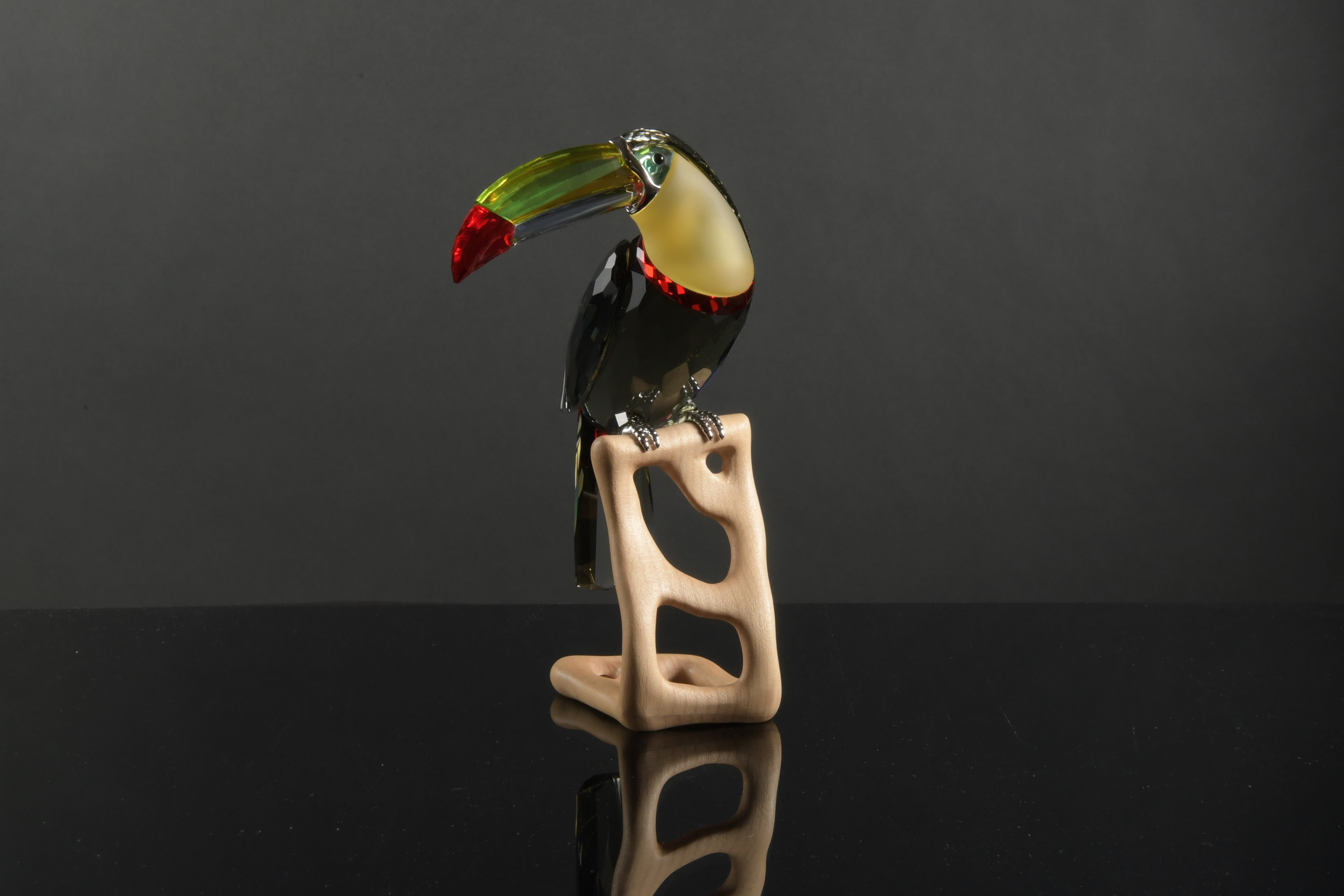 Boxed Crystal Swarovski Toucan, Black Diamond Ed. - Image 2 of 9