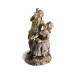 Meissen, Children Blowing Soap Bubbles, Model P122