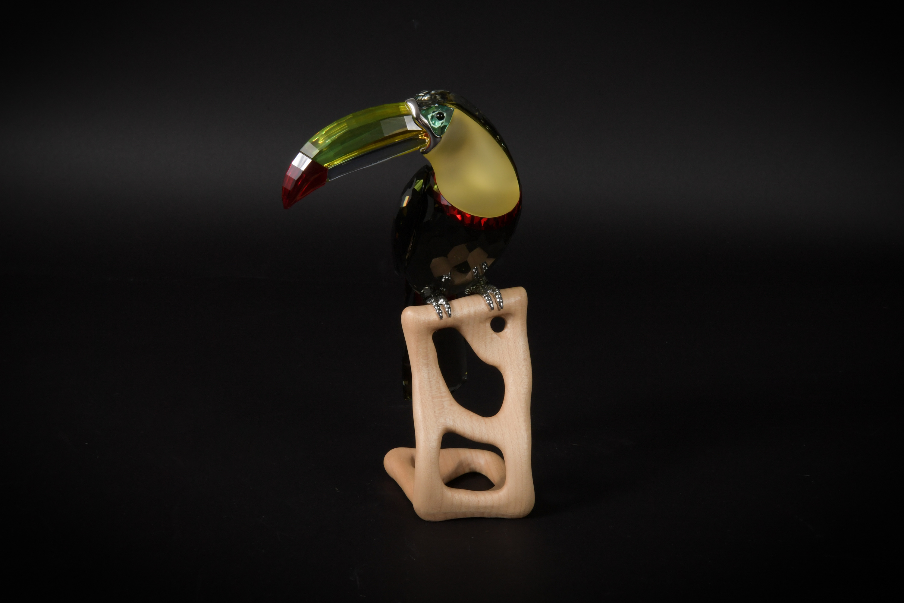 Boxed Crystal Swarovski Toucan, Black Diamond Ed. - Image 4 of 9