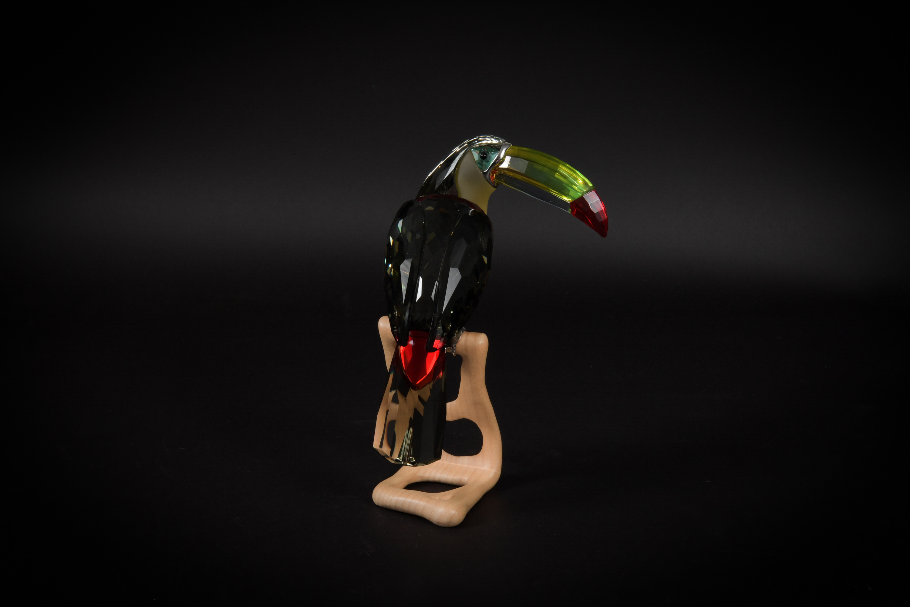 Boxed Crystal Swarovski Toucan, Black Diamond Ed. - Image 5 of 9