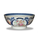 Blue-and-White Floral Bowl, 18th Century