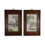 2 Chinese Porcelain Plaques, 20th Century