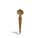 Sri Lankan Gilt-Bronze Hairpin, 19th Century