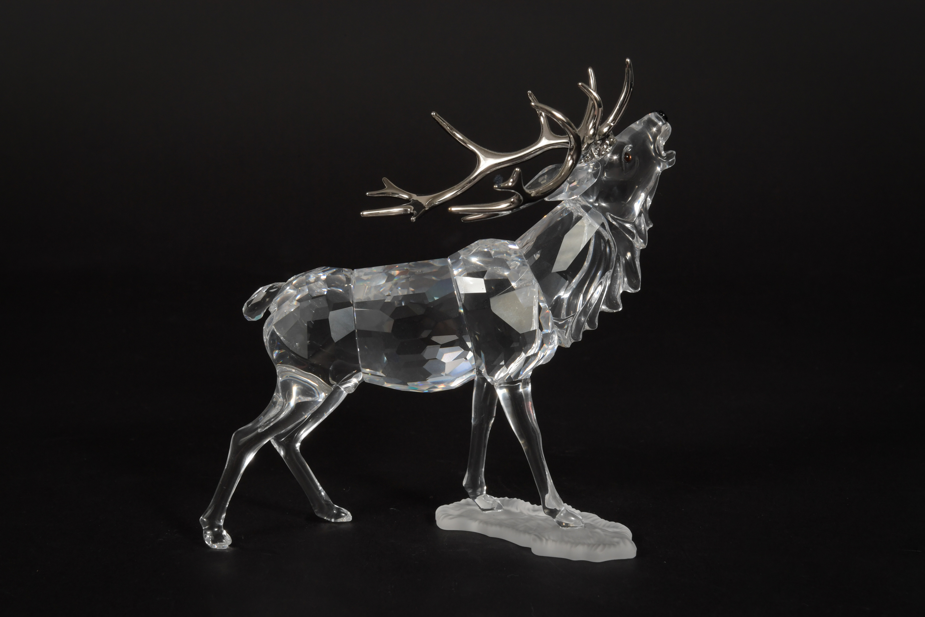 2 Boxed Swarovski Silver Crystal Stag and Doe - Image 11 of 11