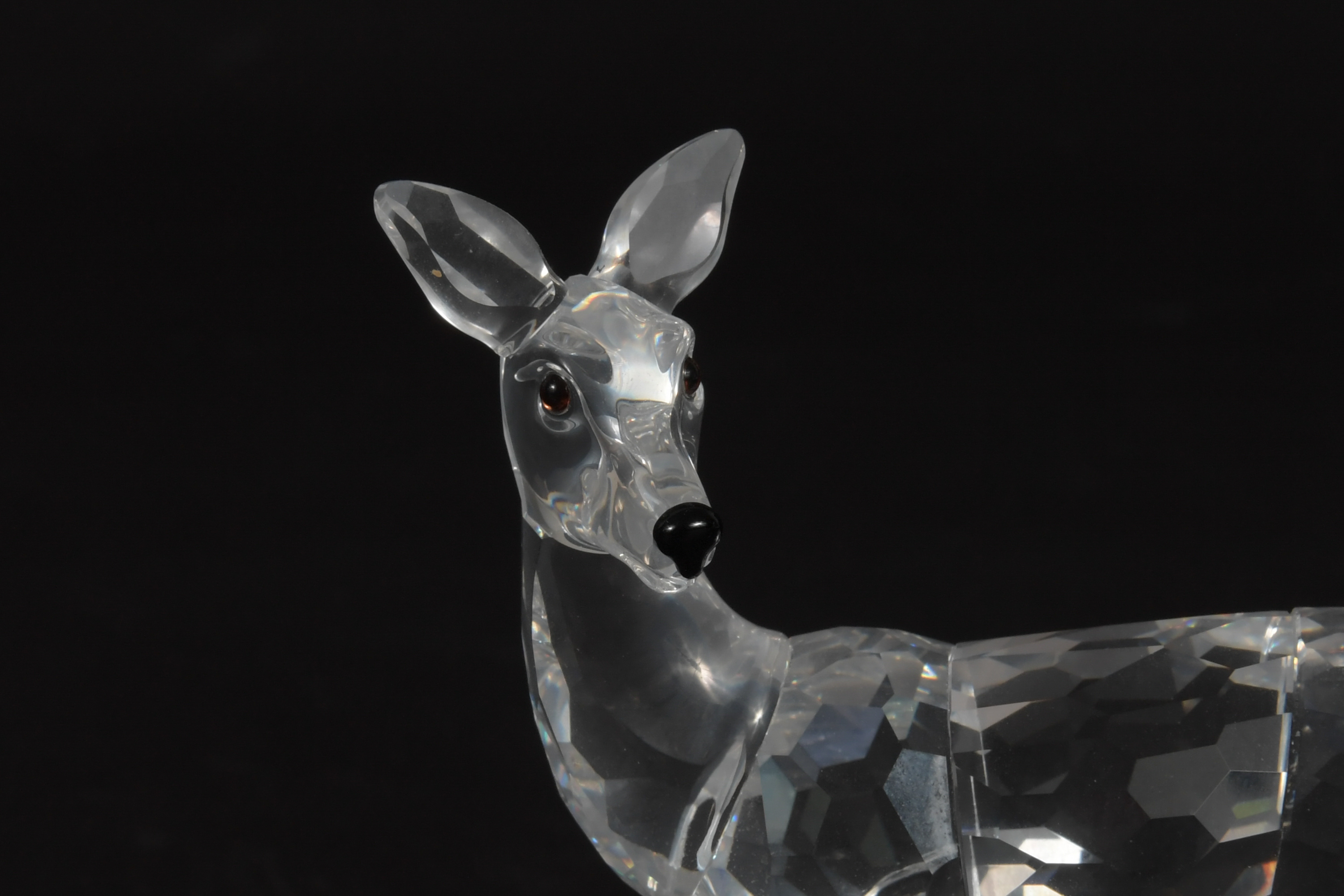 2 Boxed Swarovski Silver Crystal Stag and Doe - Image 9 of 11