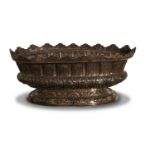 Repousse Silver Centerpiece, 19th Century