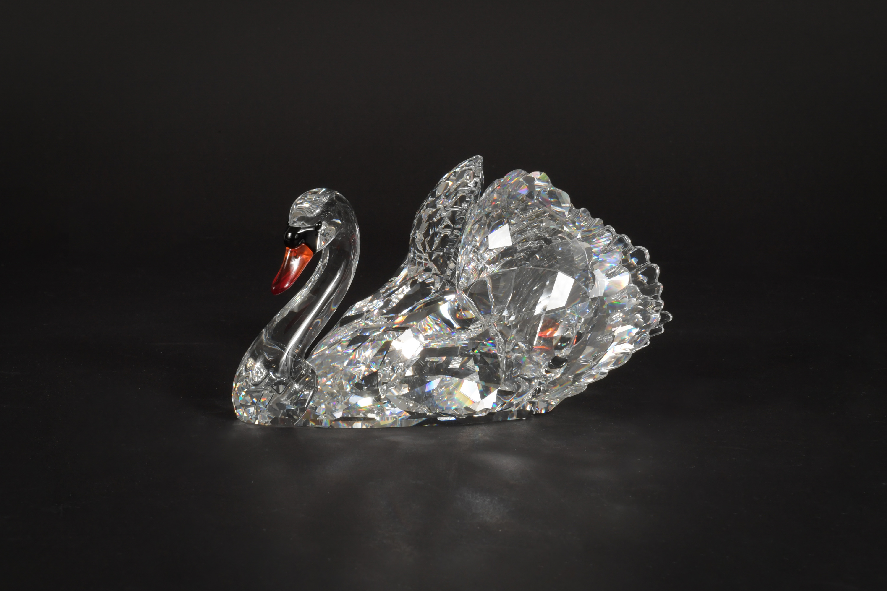 2 Boxed Swarovski Crystal Large Swan and Swan Pair - Image 4 of 5