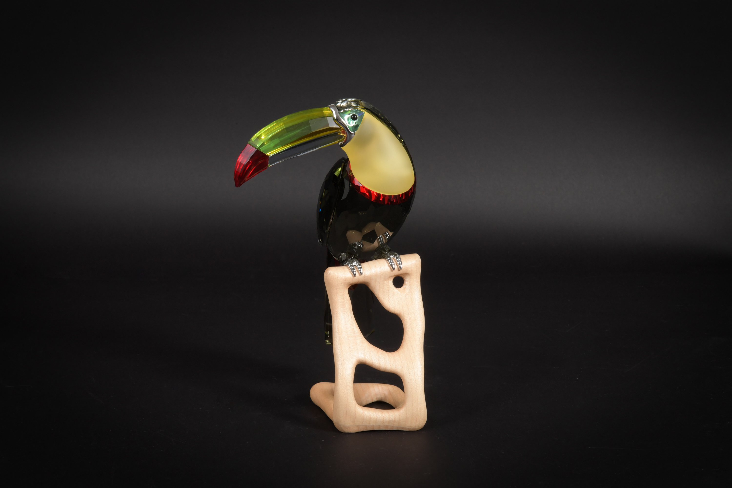 Boxed Crystal Swarovski Toucan, Black Diamond Ed. - Image 6 of 9