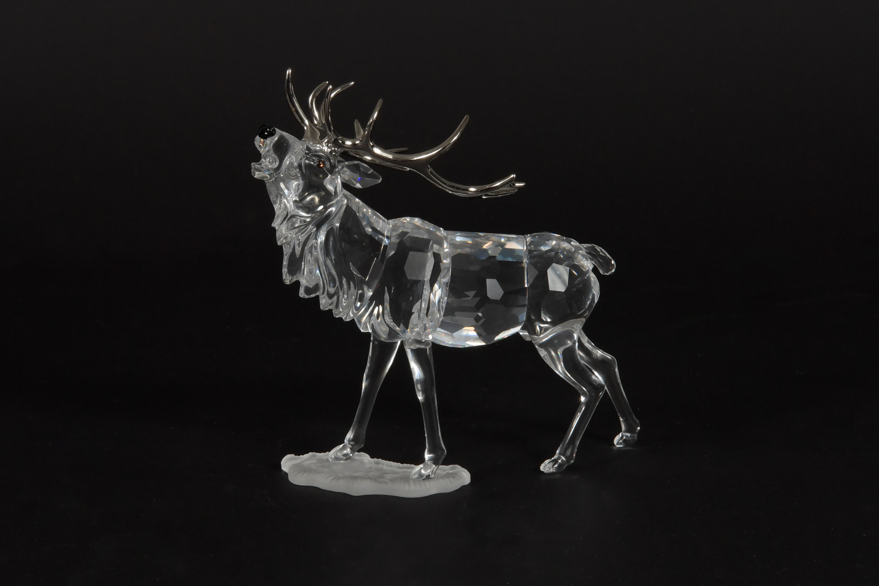 2 Boxed Swarovski Silver Crystal Stag and Doe - Image 5 of 11