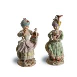 Meissen, 2 Girls with Toys, Models C79 and C90