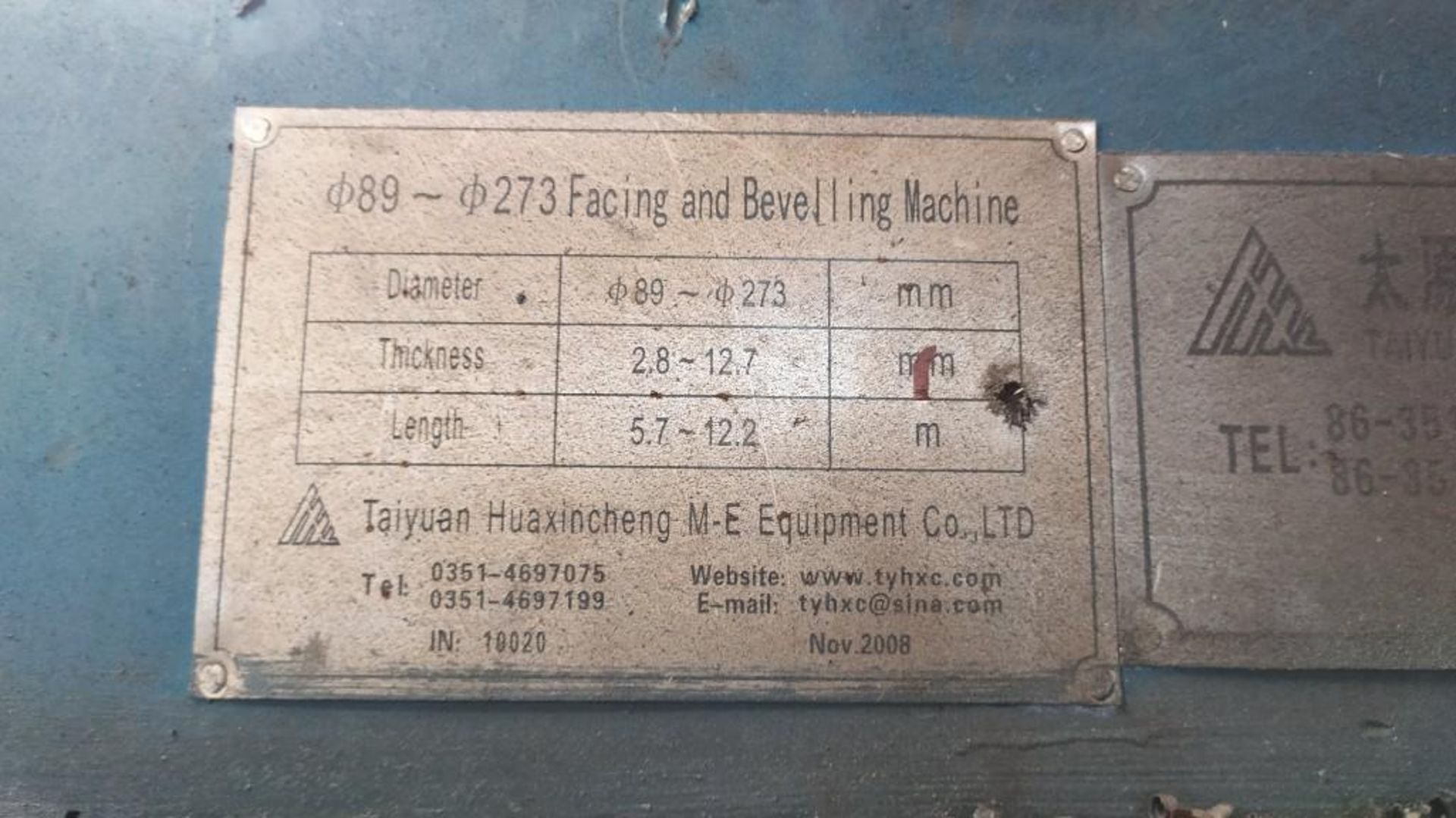 TAIYUAN HUAXINCHEN CHAMFERING MACHINE - Bild 13 aus 14