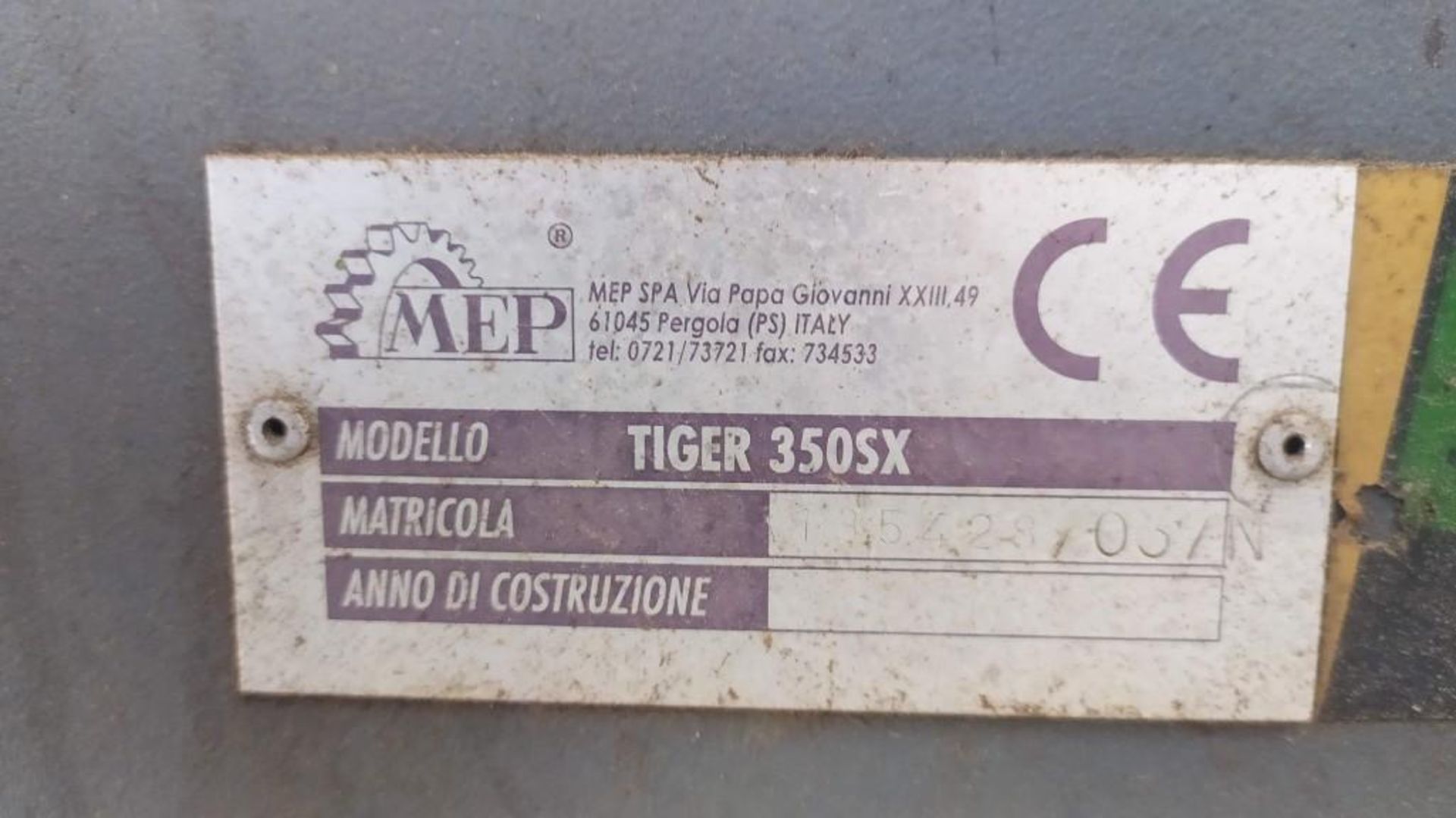 MEP CIRCULAR COLD SAW; MODEL TIGER 350 SX - Image 4 of 4