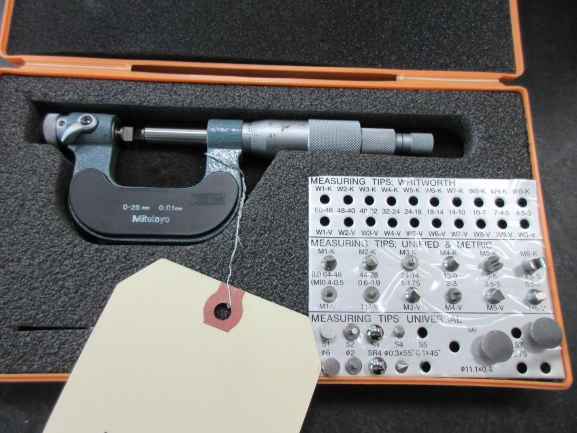 MITUTOYO; MICROMETER 0-25MM