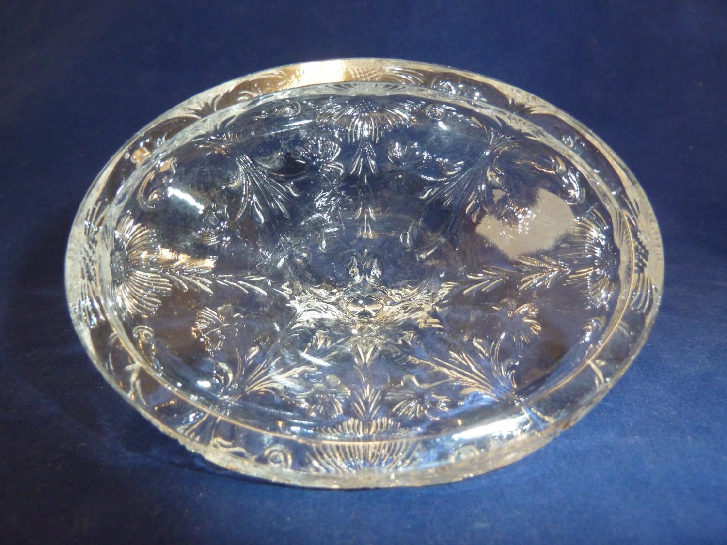 French Glass - a moulded colorless glass sugar box and cover, in the Rock Crystal style, the two - Image 7 of 9