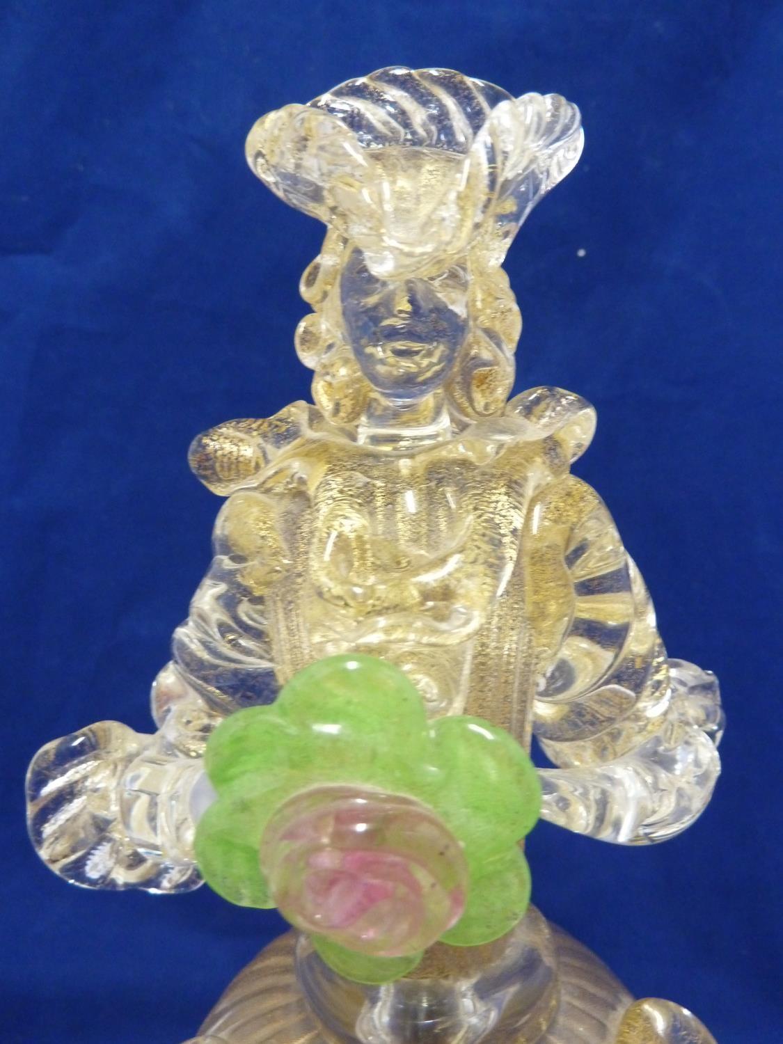 Formia International, Murano - a Carnivale glass figure of a standing woman in 18th Century dress - Image 6 of 9