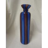 Dino Martens for Aureliano Toso - a ribbon vase, cylindrical form with short trumpet neck