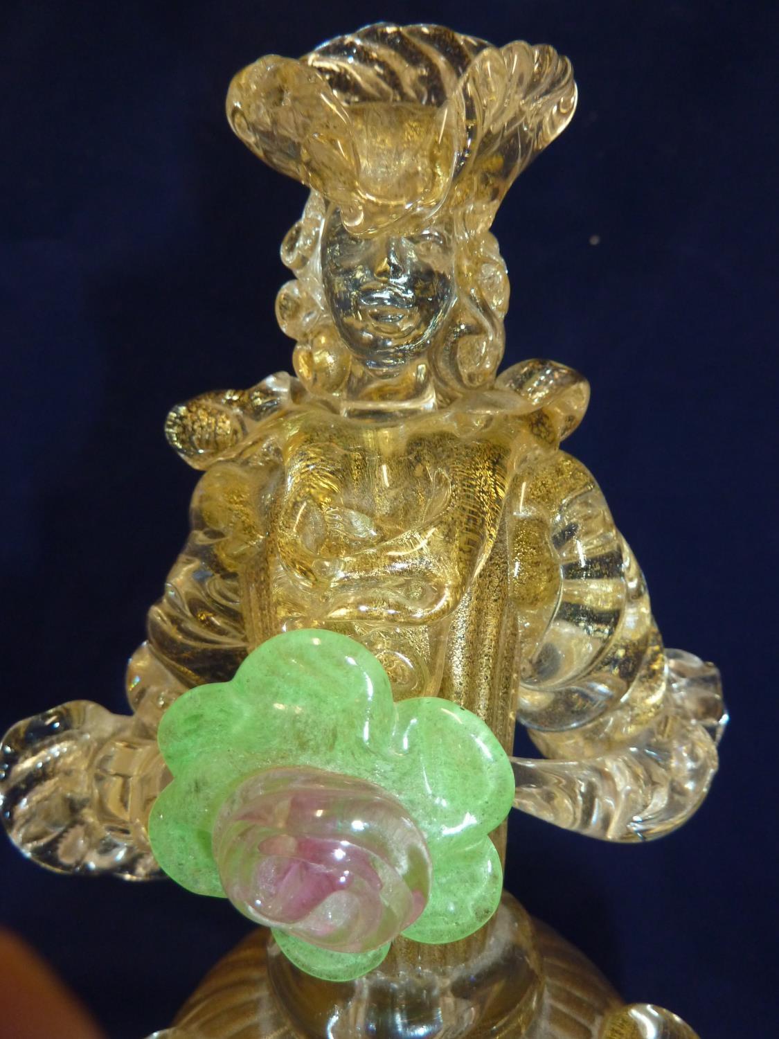 Formia International, Murano - a Carnivale glass figure of a standing woman in 18th Century dress - Image 5 of 9